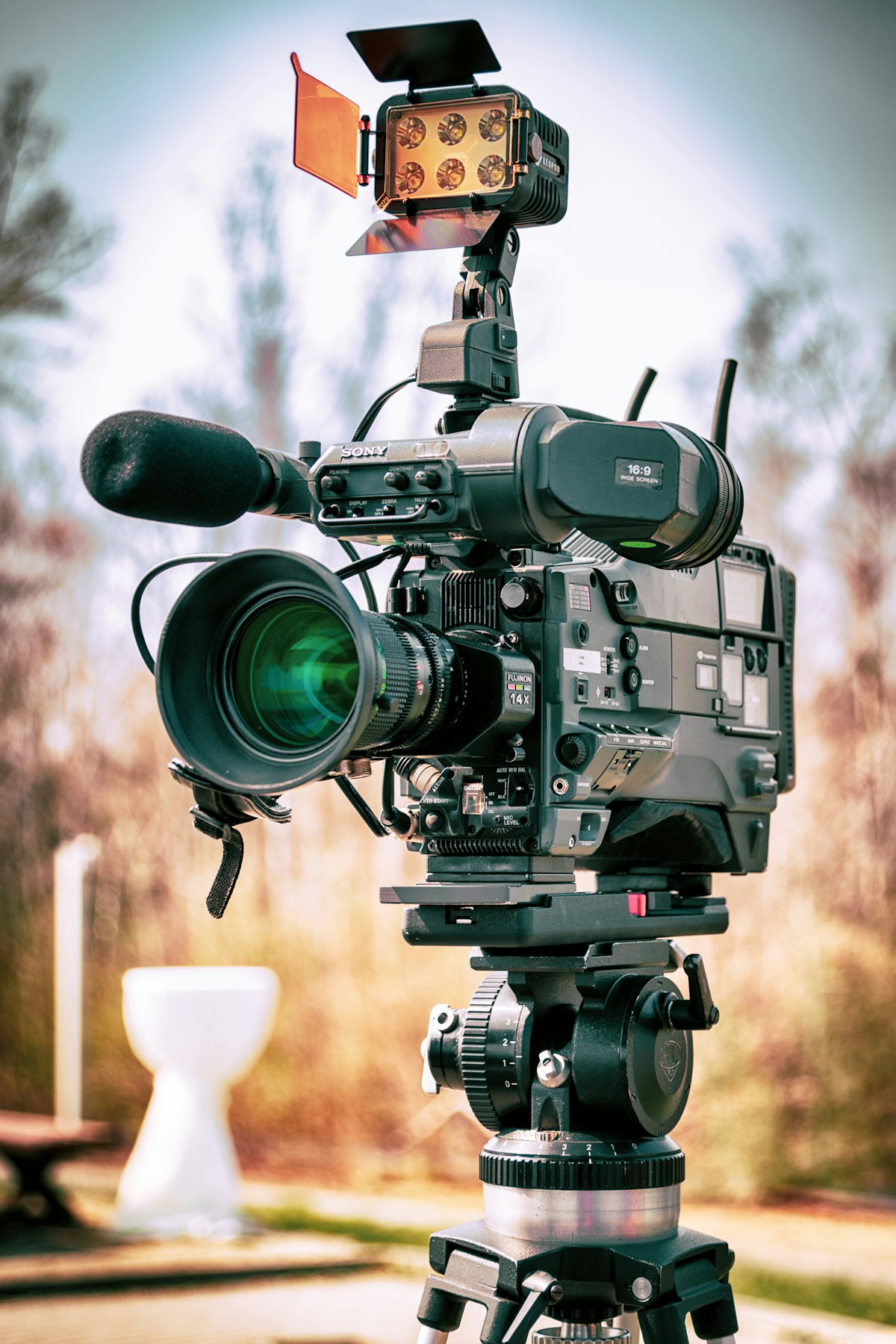 Professional video camera used for brand content production